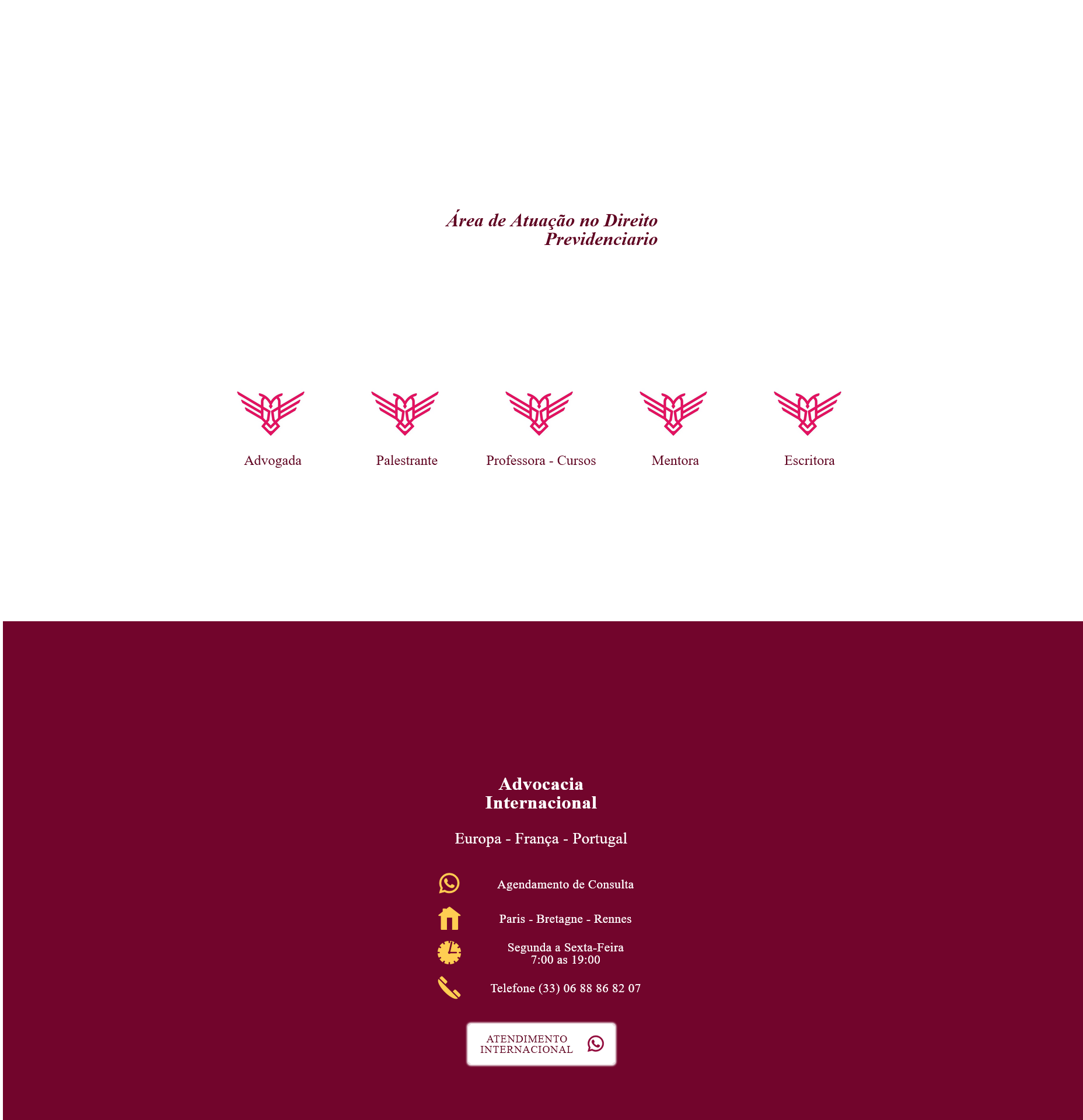 Áreas de Atuação em Direito Previdenciário