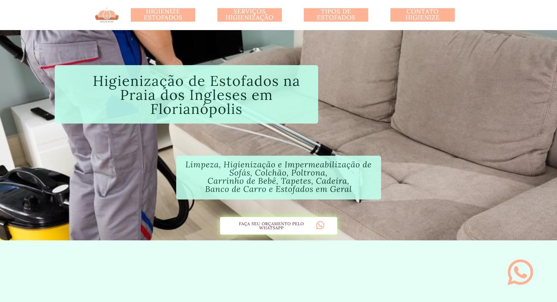 Higienização Estofados Florianópolis Site